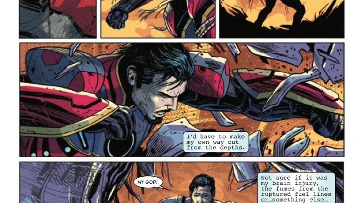 Invincible Iron Man #17 Preview: Tony Stark Trapped in Technological Tomb - 658318050